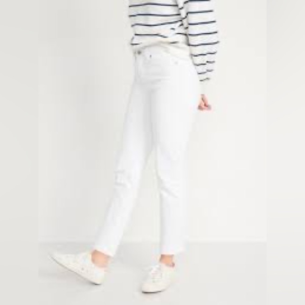 🎉HOST PICK🎉Old navy O.G. Straight white ankle jeans - Picture 5 of 5